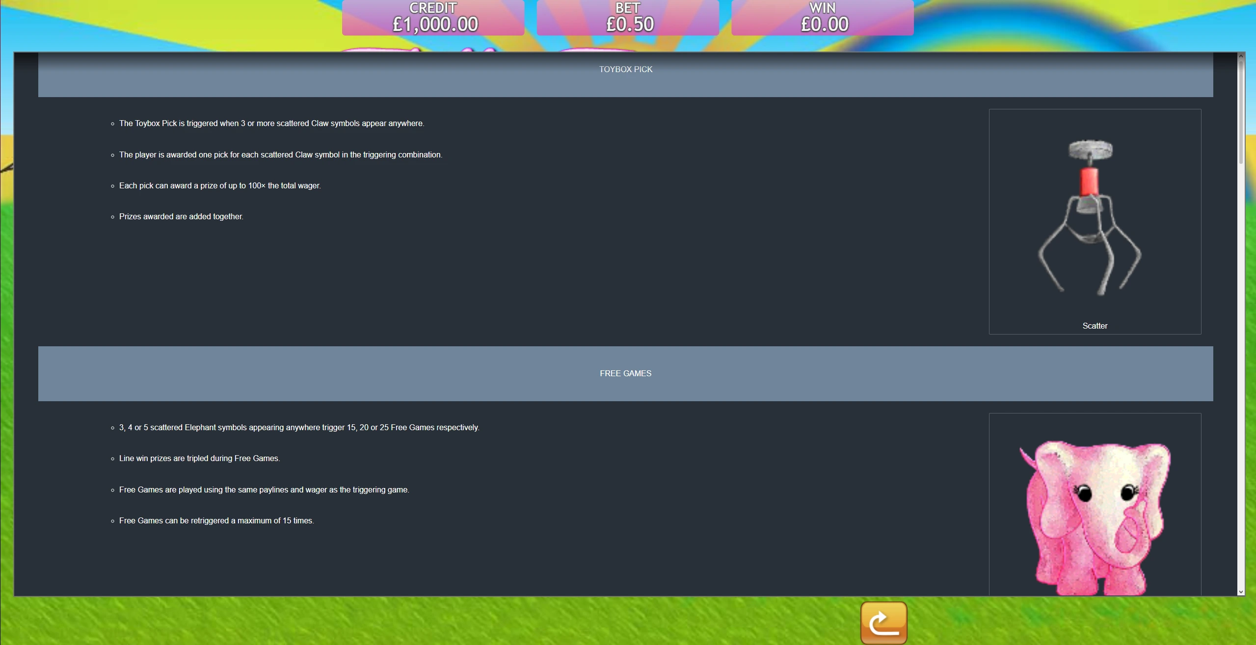 Fluffy Favourites 10 Toybox Pick and Free Games