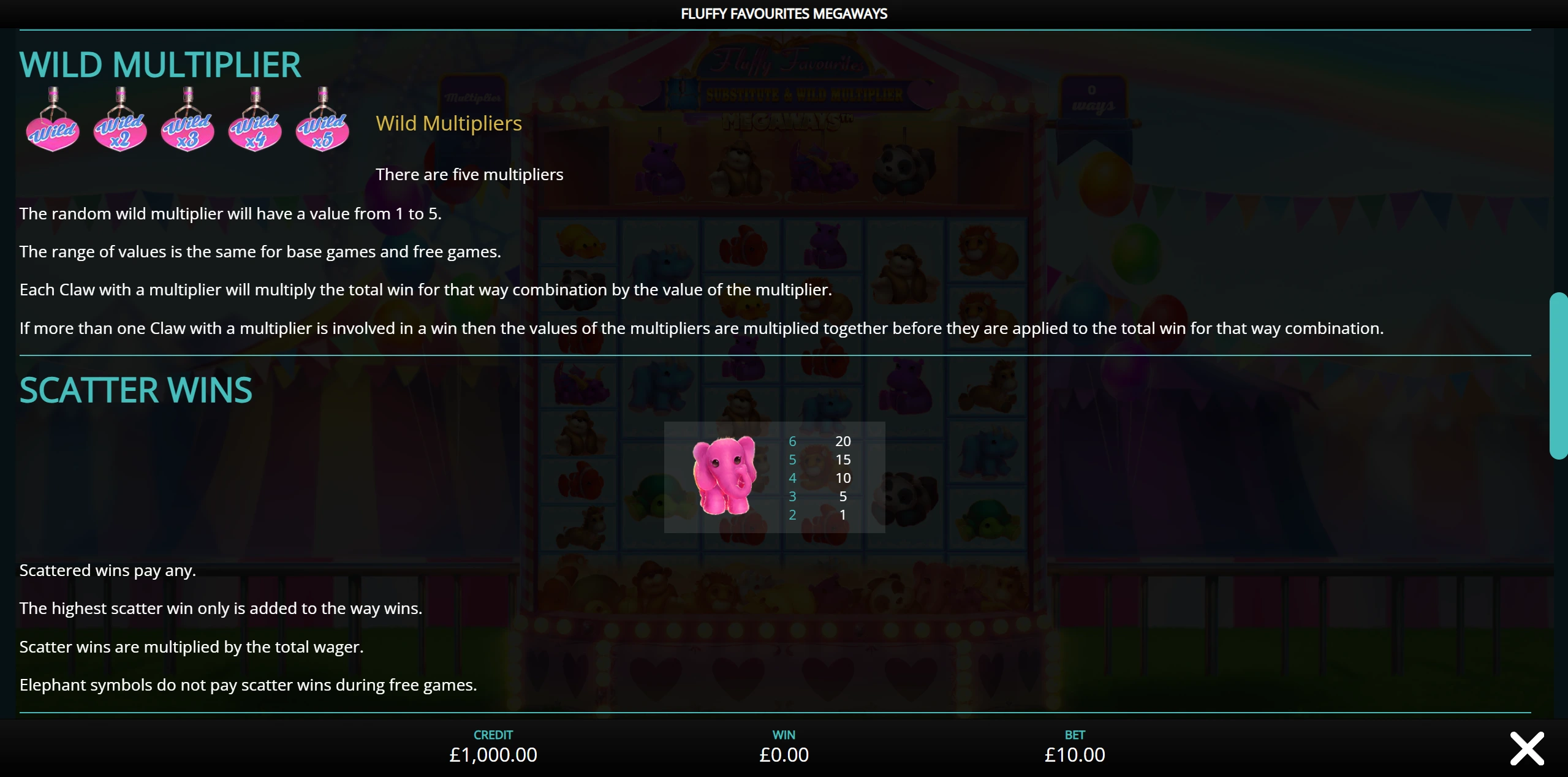 Megaways wild multiplier and scatter wins