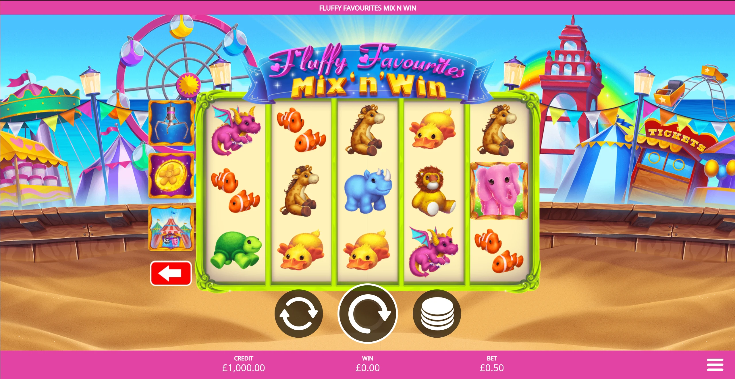 Fluffy Favorites Mix N Win slot reels