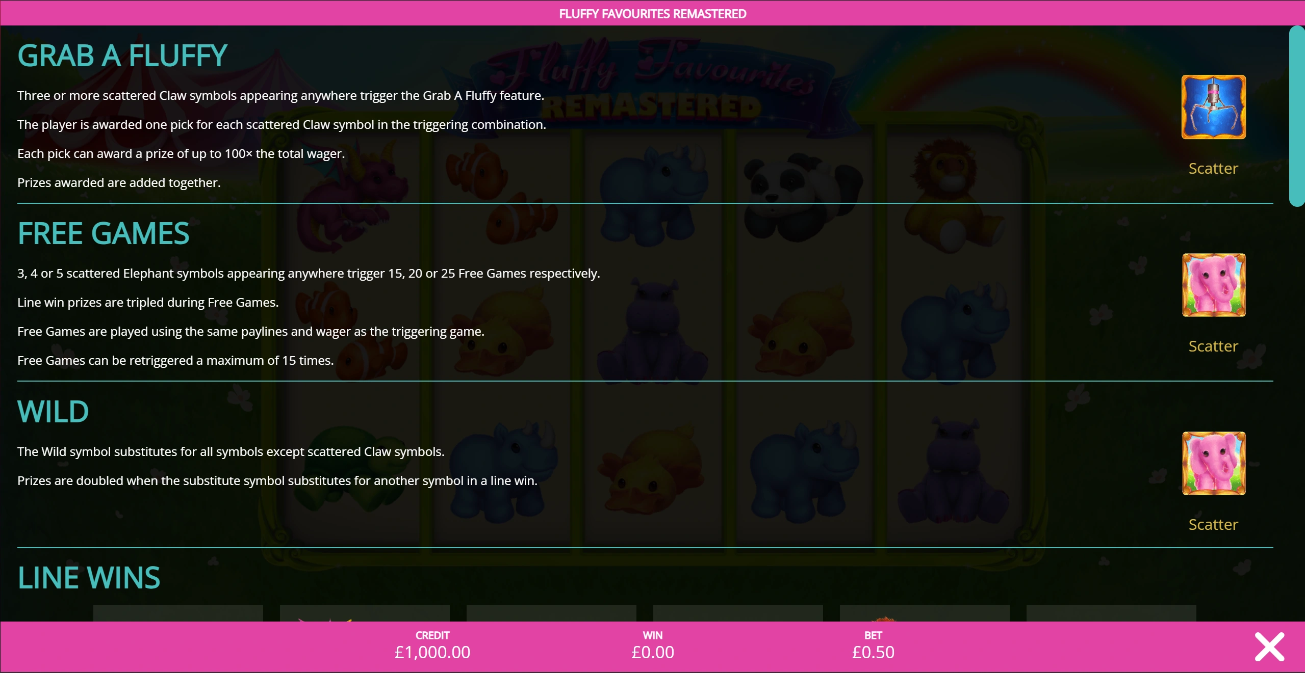 Fluffy Favorites Remastered Grab a Fluffy, Free Games and wild rules